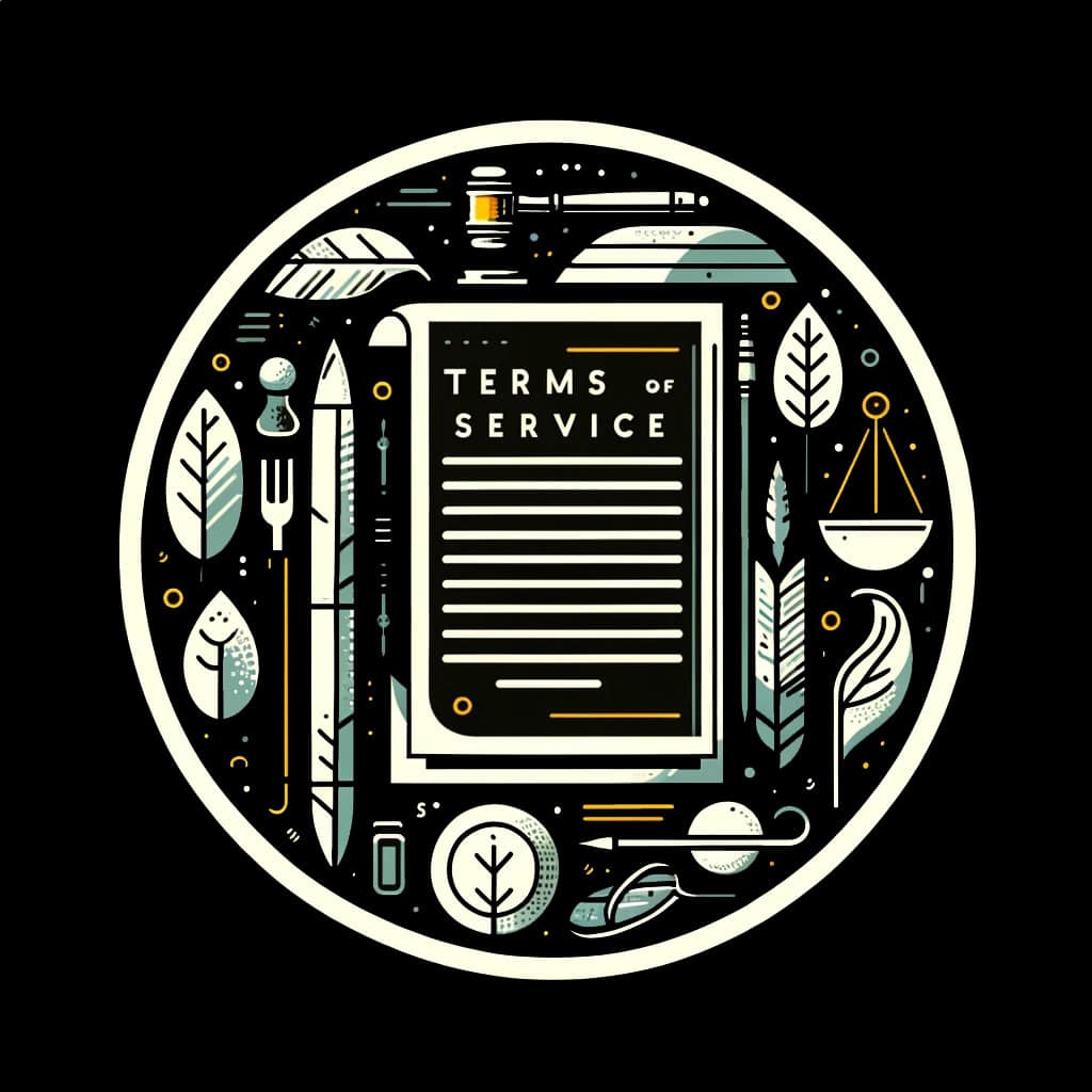 The terms of service logo with a pen and a ruler.