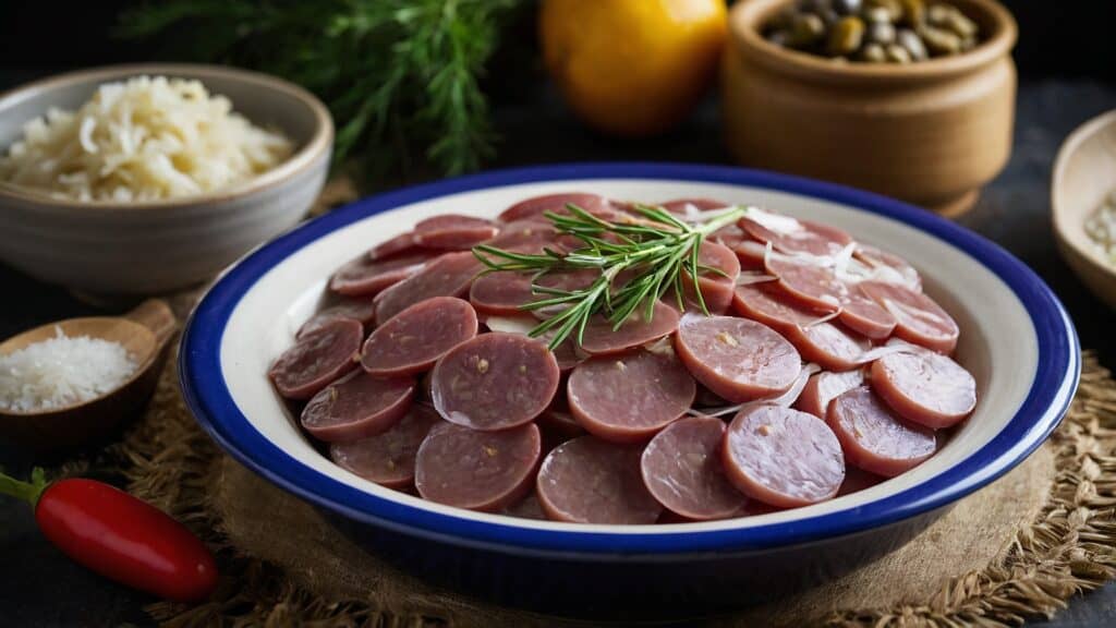 A bowl of food with a sprig of rosemary, featuring fermenting insider tips.