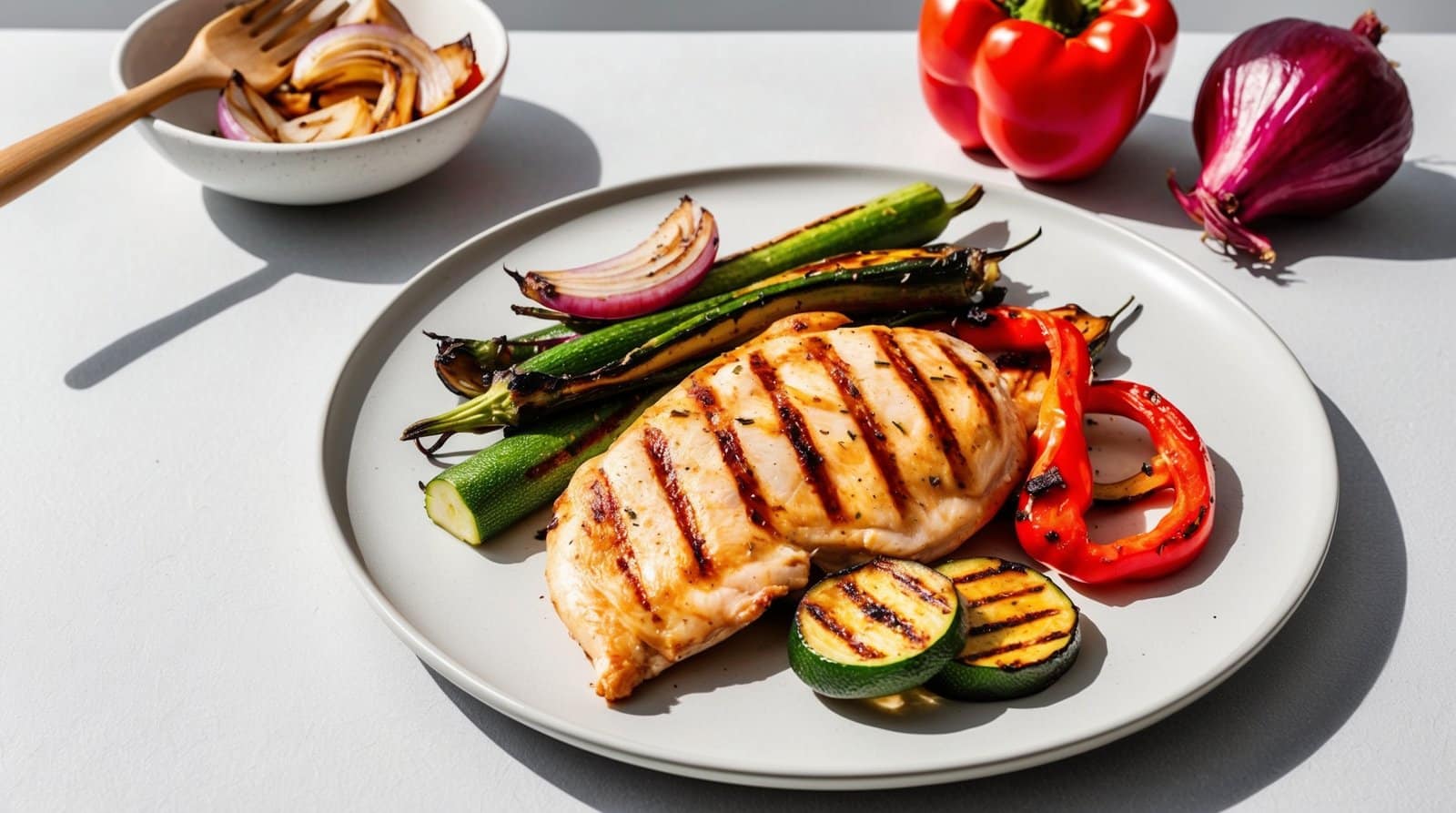 Simple Grilled Chicken and Veggies Recipe | ReallyEats