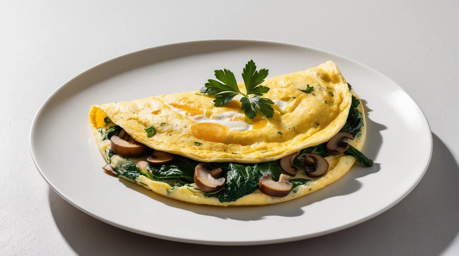 Nutritious Spinach and Mushroom Omelette Recipe | ReallyEats