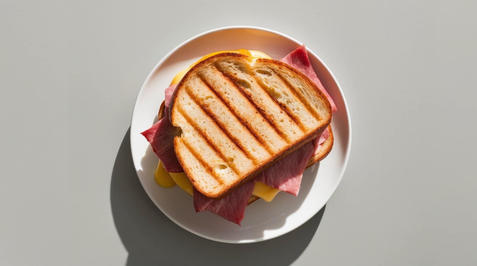Corned Beef Panini with Muenster Cheese and Sourdough