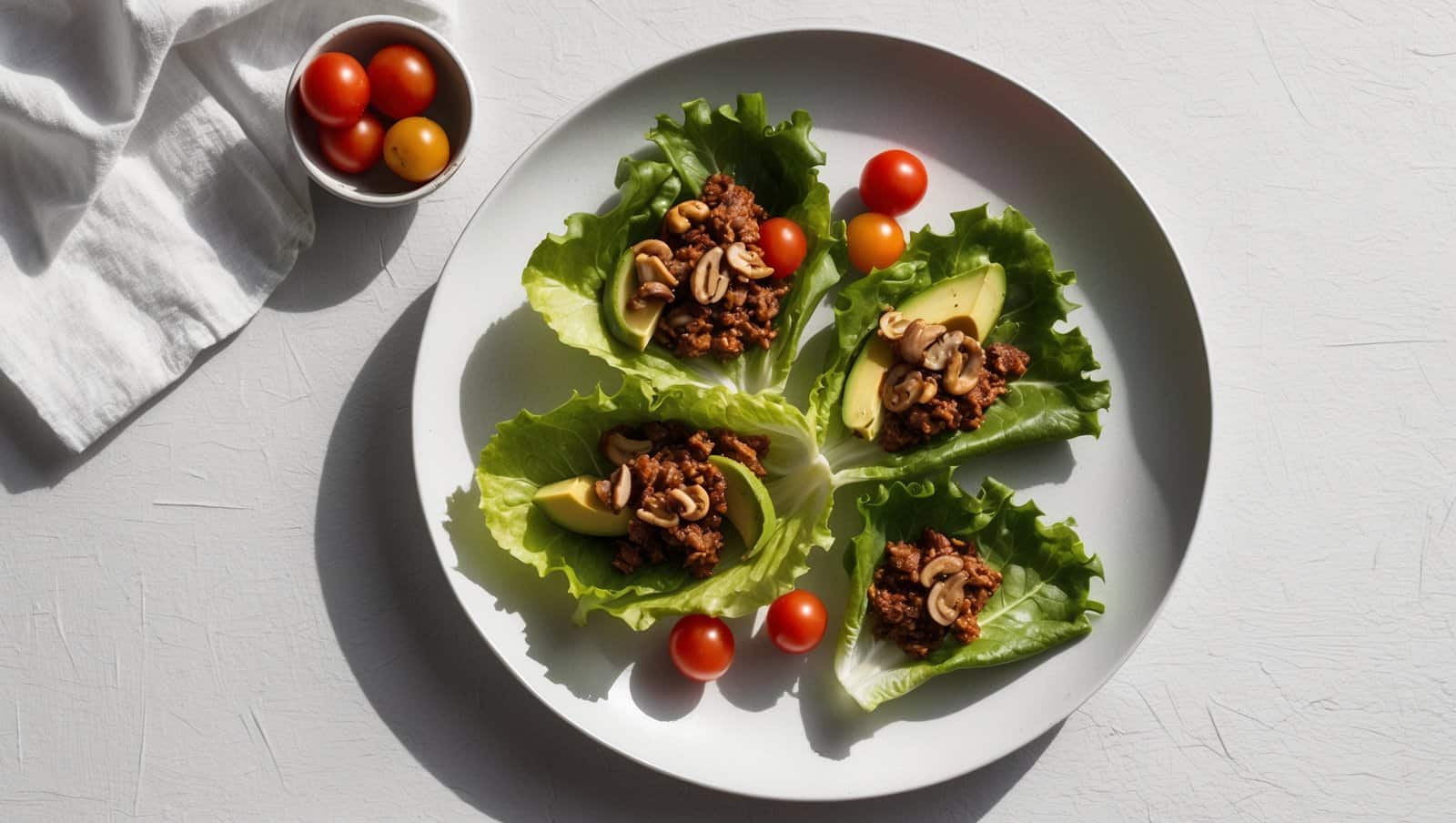 Beyoncé's Lettuce Tacos with Mushroom 'Chorizo'