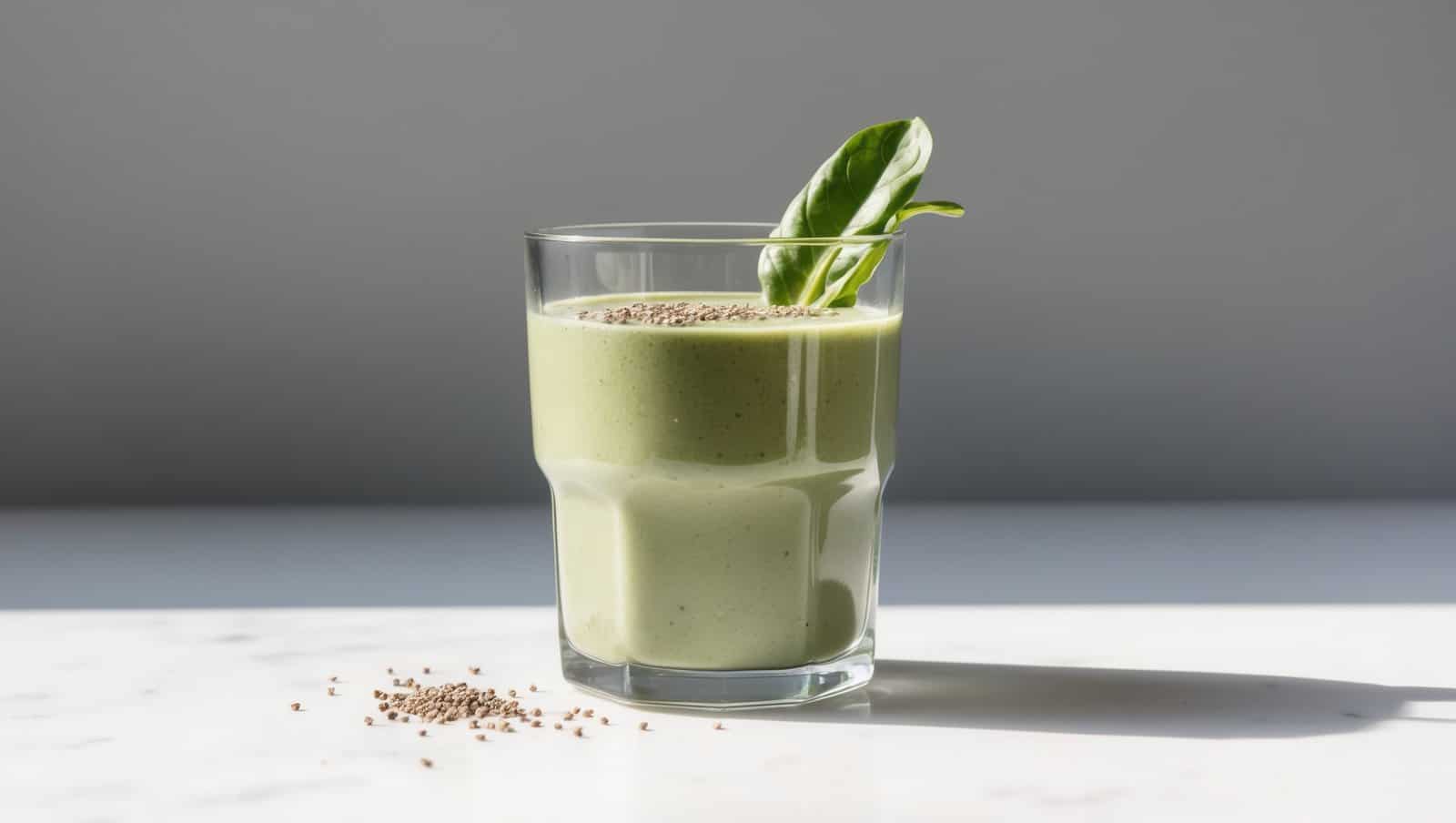 Spinach and Almond Butter Breakfast Smoothie | ReallyEats