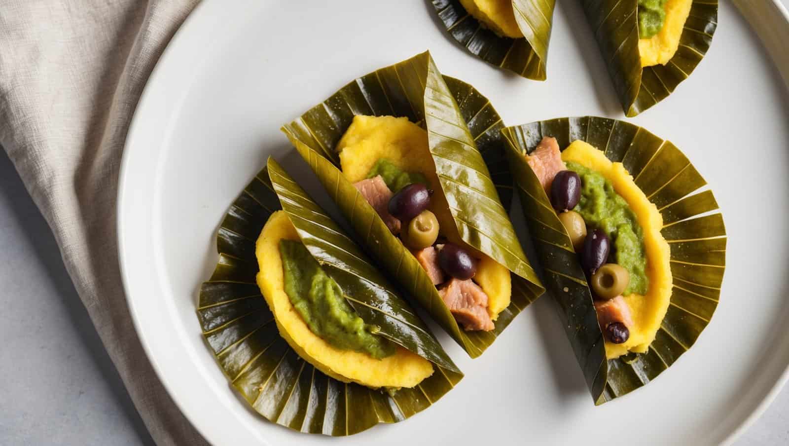 Puerto Rican Pasteles – Pork-Stuffed Plantain Masa