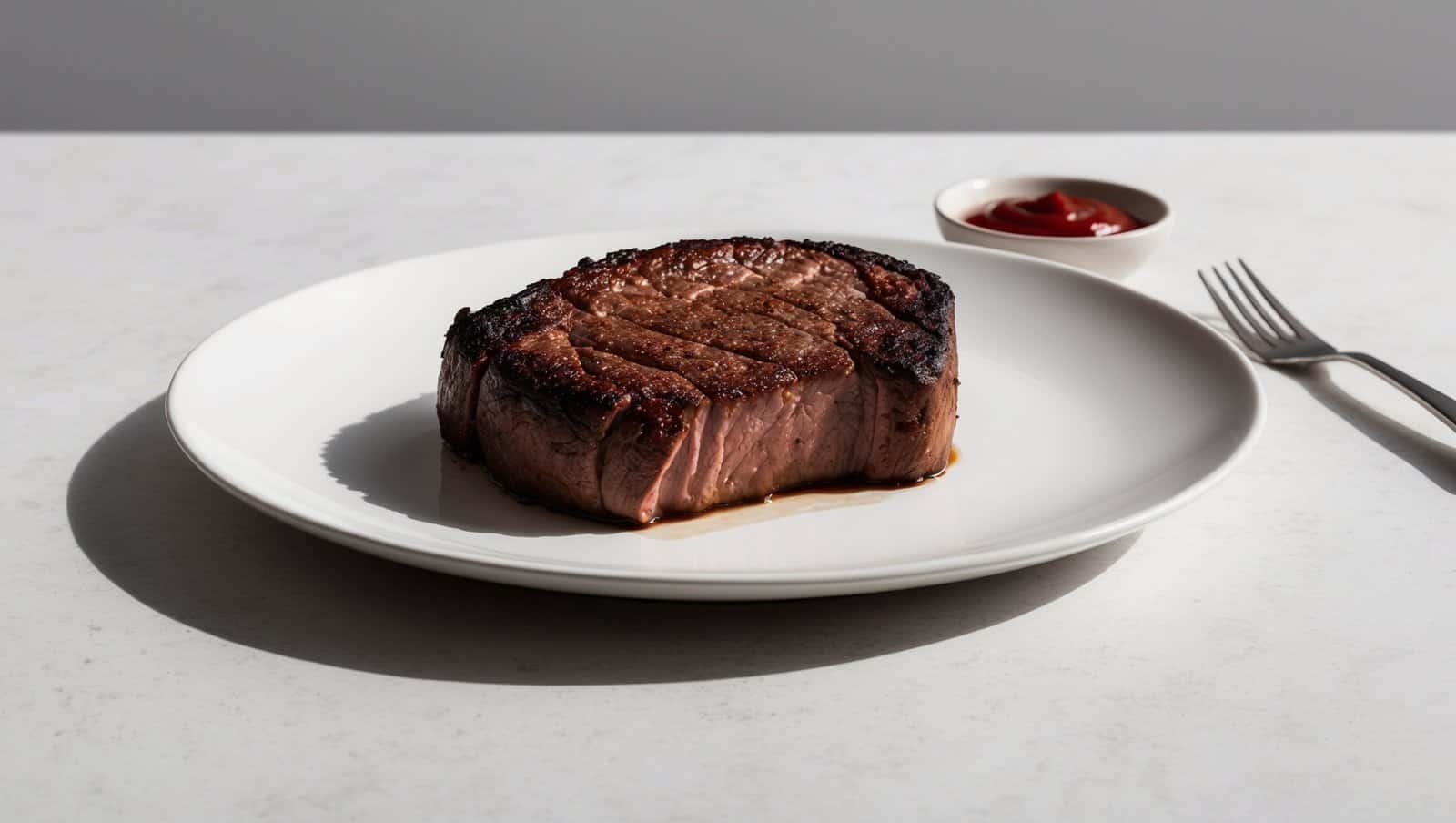 Well-Done Steak with Ketchup - Classic American | ReallyEats